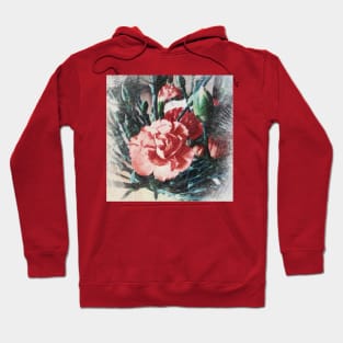 Red carnation Hoodie